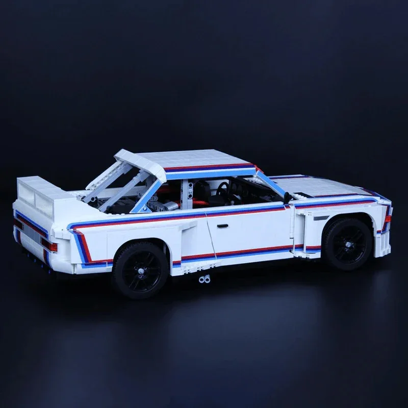 NOVO MOC Técnico- 189726   3.0 CSL IMSA 1975 Escala 1:8 M3 E30 Bloco de construção Conjunto de carro esportivo Brinquedo DIY Meninos Presentes de aniversário