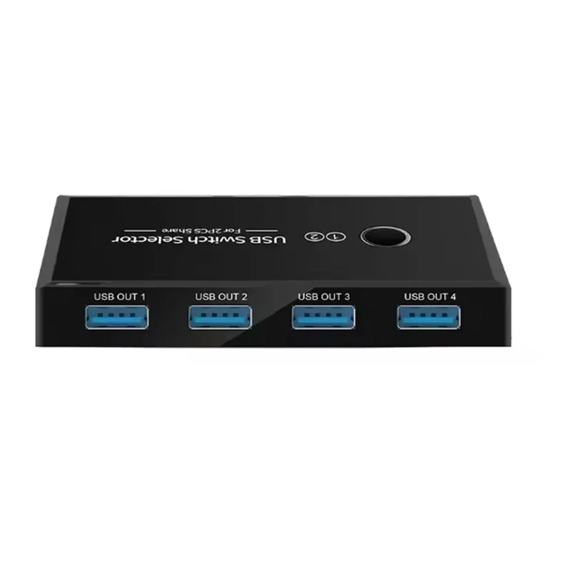 USB 3.0 2.0 KVM Switch 2 Inputs 4 Outputs USB Shared Switcher for PC Laptop Keyboard Mouse Printer USB Switch Controller Hub
