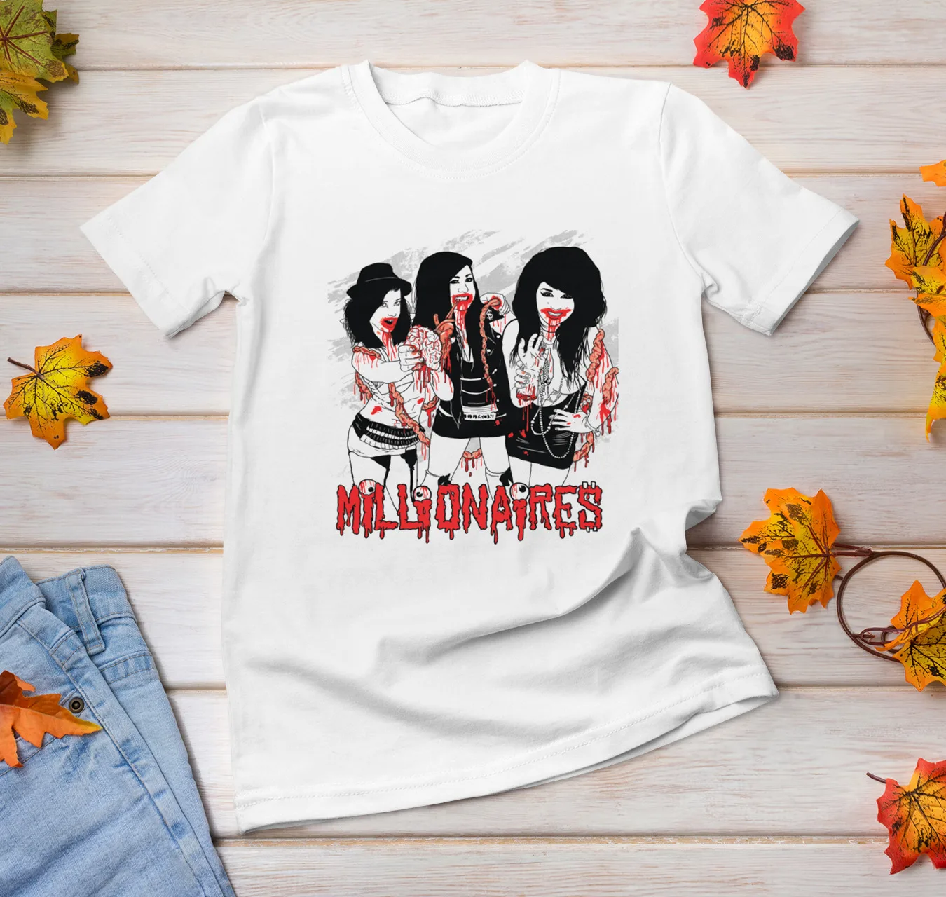 New Millionaires Queen Band White All Size Gift T Shirt Ac579