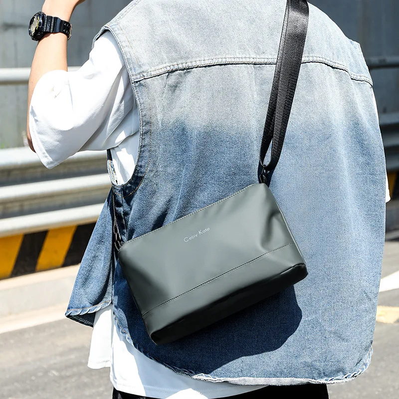 

Новая мужская сумка-мессенджер, высококачественная повседневная водонепроницаемая сумка-мессенджер из кожаной пленки, модная мужская сумка-мессенджер в корейском стиле