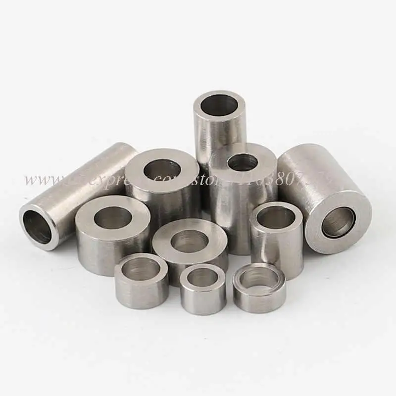 M10 Bushing Washer 304 Stainless Steel OD 12-25mm Round Hollow Unthreaded Standoff Spacer Gasket Sleeve Length 1 1.5 2 2.5-67mm