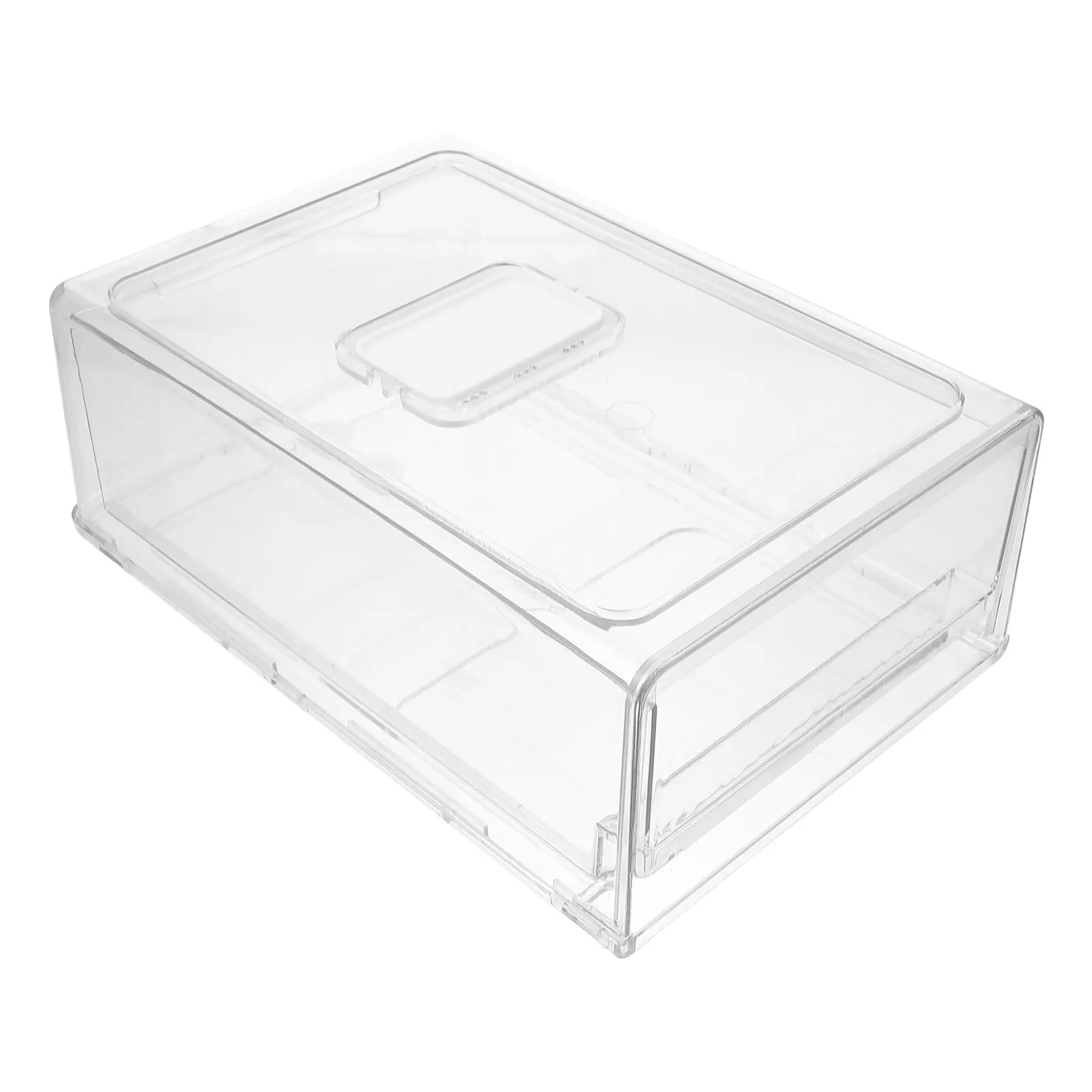 

Drawer Type Storage Box Stackable Refrigerator Fruit Container Plastic Fridge Organizer Freezer Vegetable Case