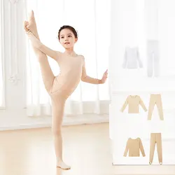 Sous-vêtements thermiques pour filles, ensemble de survêtements chauds et épais pour enfants, tenue de Sport, ensembles de vêtements