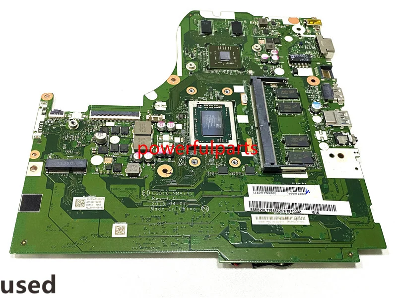 

Working Good For Lenovo Ideapad 310-15ABR Motherboard A10 CPU On-Board 5B20L71648 CG516 NMA741 Mainboard Tested Ok