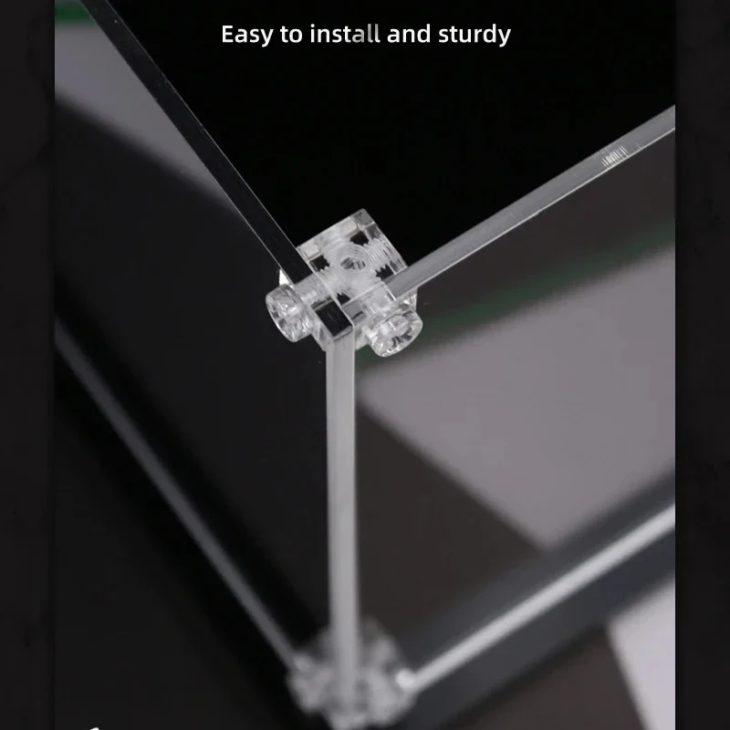 New Transparent Acrylic Box 10295 Building Blocks Porsche 911Turbo Display Box Car Model Dust Cover Screw Installation