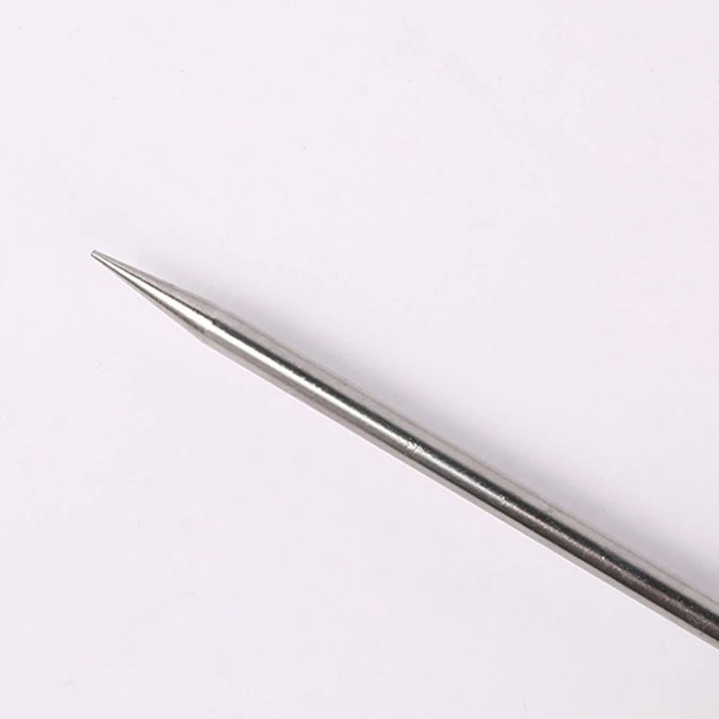 MAKE-2Pcs اختيار الجليد مع غطاء الأمان - يختار الثلج من الفولاذ المقاوم للصدأ لكسر الجليد الخشب مقبض أداة تشكيل الجليد للنادل