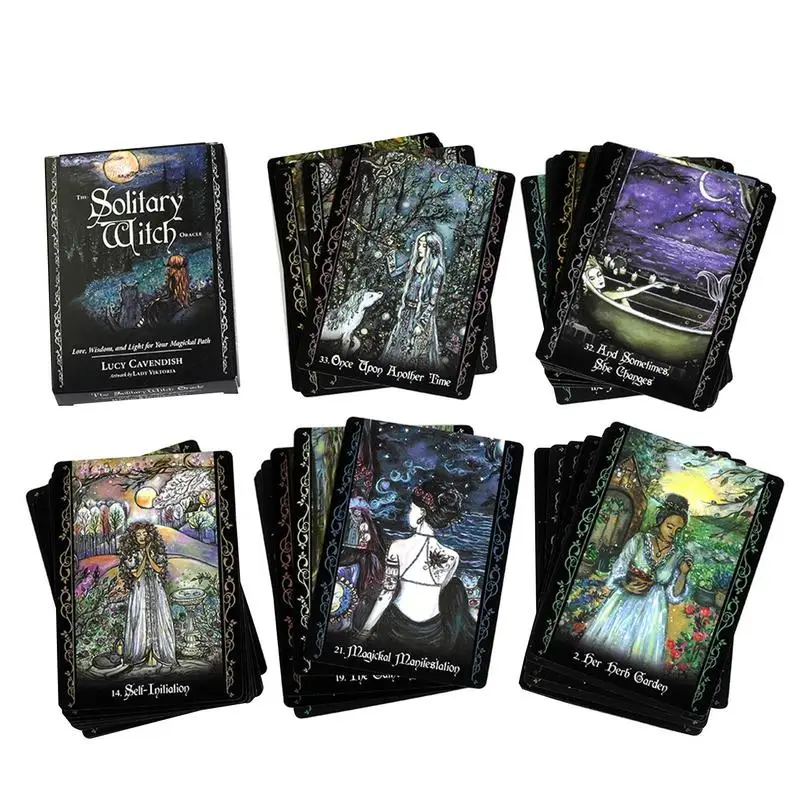 Personal Use Tarot Deck Cards Divination Tarot Deck Full English Spanish Version Oracles Deck Board Games For Magicians  Friend