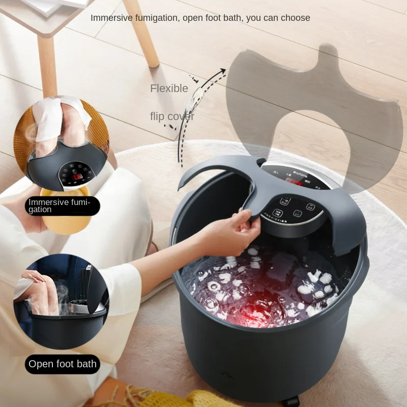 Wireless Remote Control Foot Bath Heated, Constant Temperature Foot Washing Machine ，automatic Electric Massage Home Foot Washer