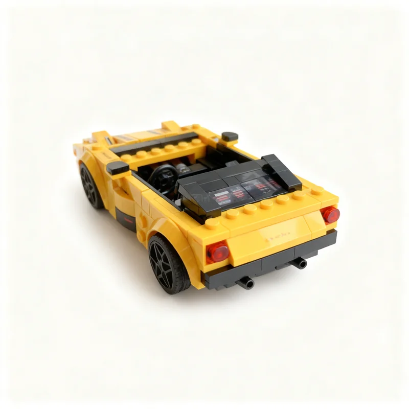 246 peças MOC Mazda Porscheed Alt Build, Blocos de Construção de Modelos de Veículos, Brinquedo Educativo, Ideia de Presente de Natal para Crianças