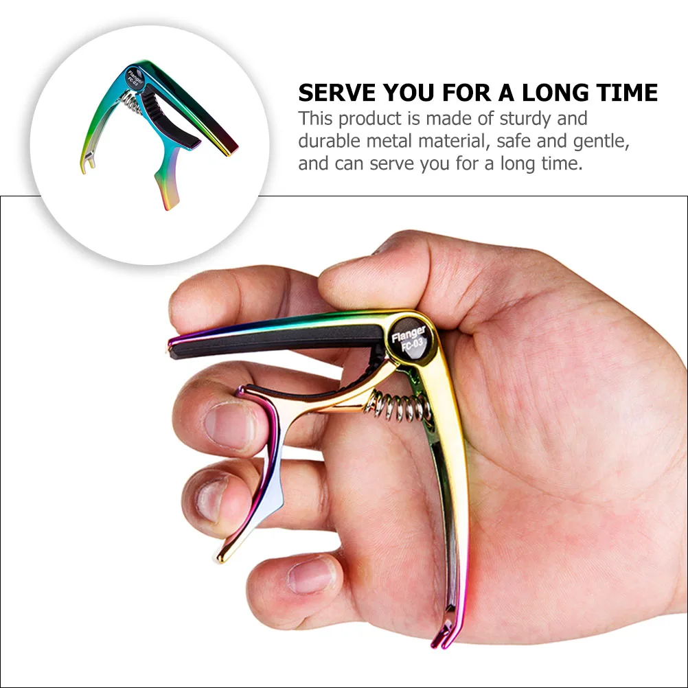 

Guitar Capo Ukulele Pitch Changer for Universal Electric Acoustic Accessories Capos Metal Accessory