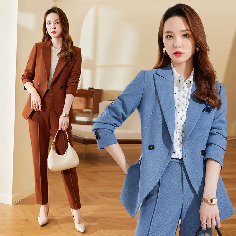 High-End Suit Women's Spring and Autumn Fashion Temperament Goddess Style Business Wear Office Formal Suit Hotel Front Stage Wor