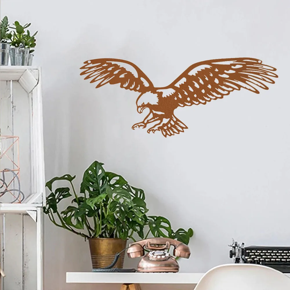 Mesmerizing Bald Eagle Metal Art for Outdoor – Hypnotize with Beauty. Fascinating for Home and Window. Graceful Arts