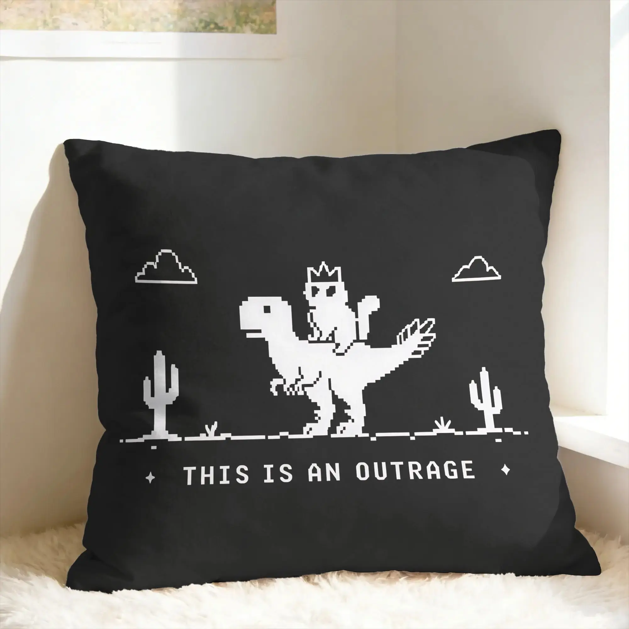 Princess Donut and Mongo Pillow Case Outrage Dungeon Crawler Carl Square Pillow Cover For Wedding Party Home Decor Pillowcases