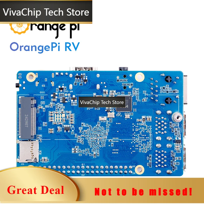 VivaChip TechOrange Pi RV 8GB Single Board Computer RISC-V JH-7110 Development Board Mini PC