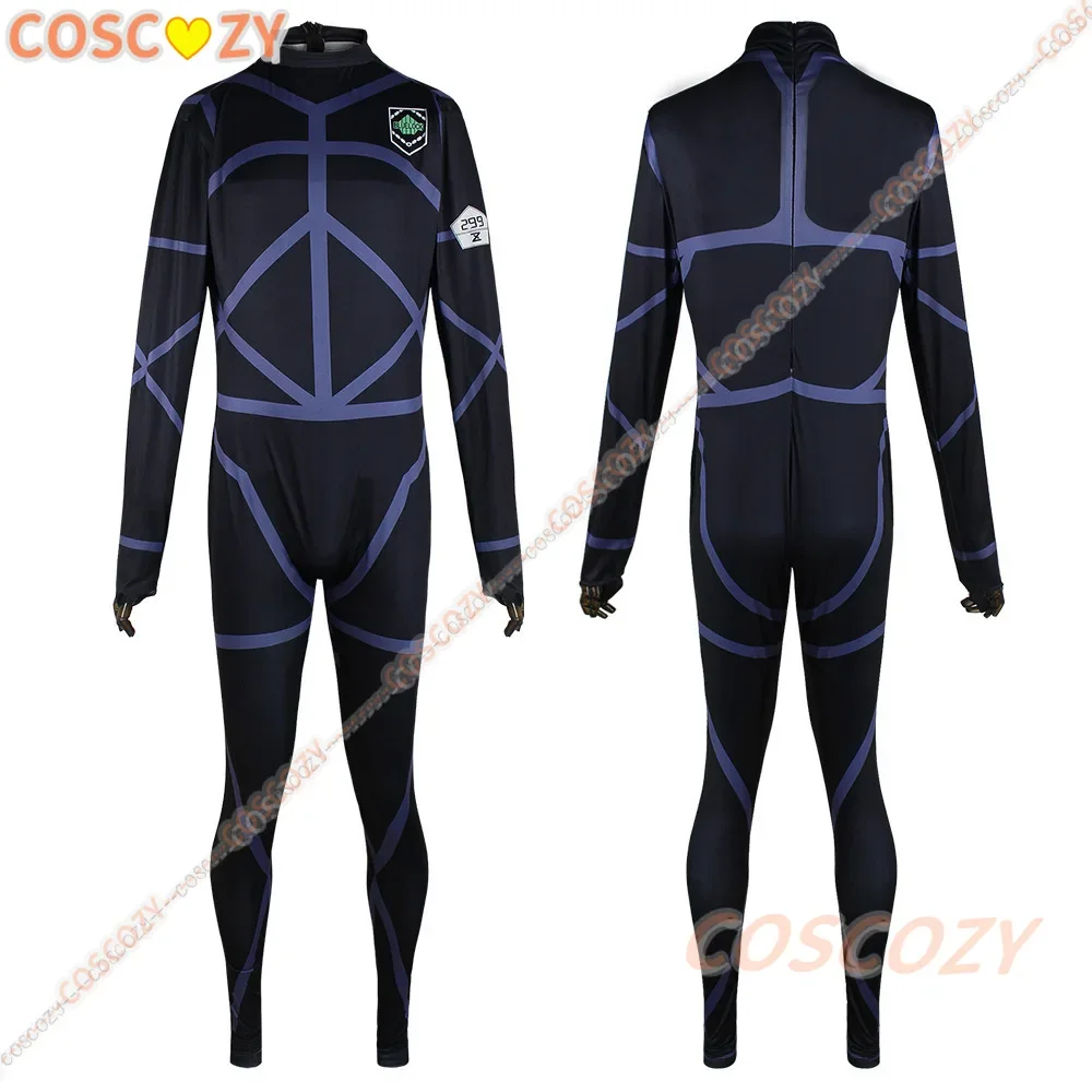 Anime Blue Lock Bachira Meguru Cosplay Costume Football Jersey Sportswear Blue Uniform Bodysuit Halloween Christmas Party Outfit