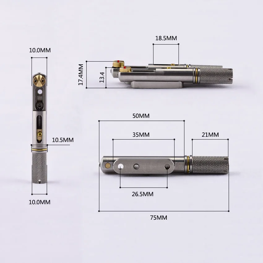 1 Set High Quality  ( 6/7/8 Strings ) Stainless Steel Headless Guitar Bridge / Single Bridge for Fanned Fret Guitar