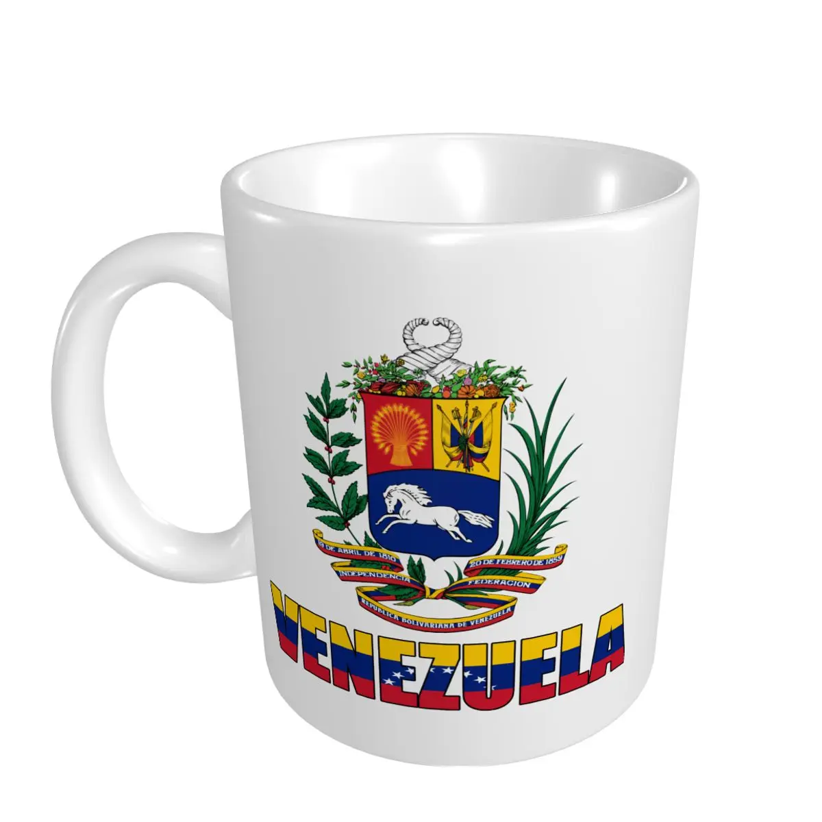Mark Cup Mug Venezuela Letter Flag Emblem Coffee Mugs Tea Milk Water Cup Travel Mugs For Office Home