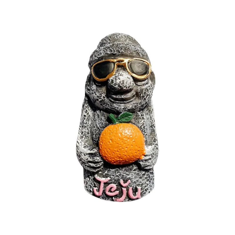 كوريا الجنوبية، جزيرة جيجو، حجر الجد، تذكار سياحي، لوحة ثلاثية الأبعاد، ديكور معلق، ملصق ثلاجة مغناطيسي #5