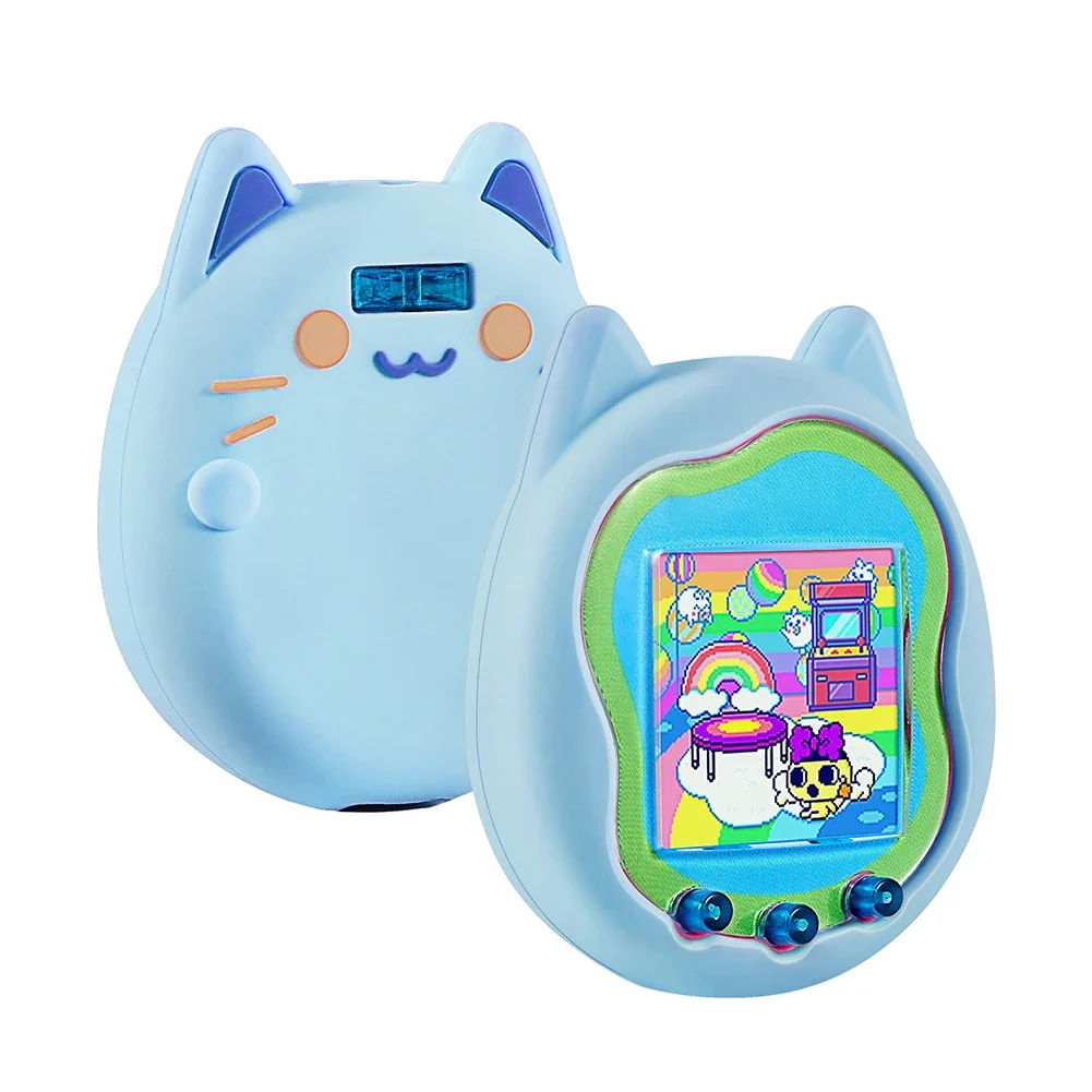 Silicone Case Screen Protector for Virtual Interactive Pet Game Machine Protective Sleeve Skin Suitable for Tamagotchi Uni