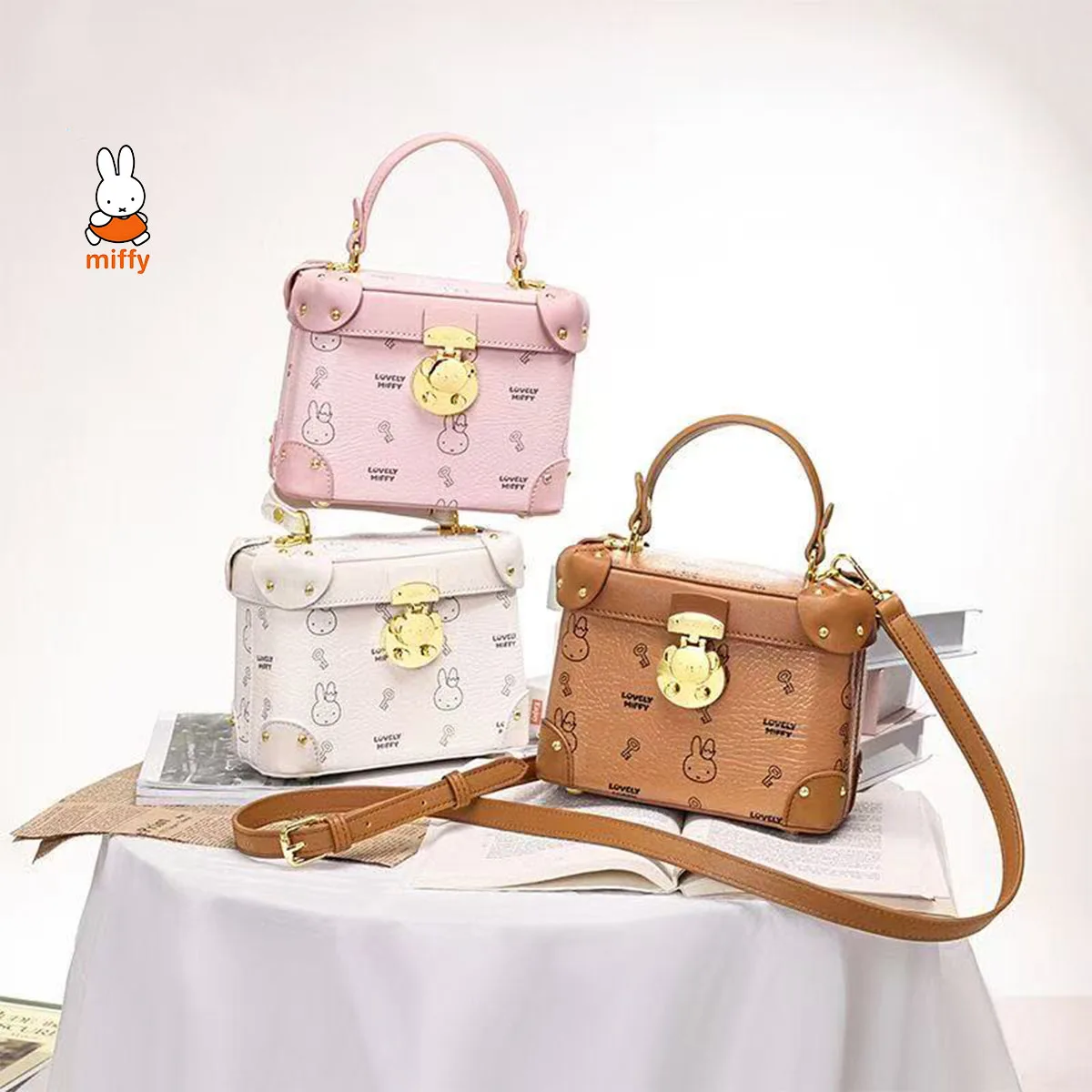 

Miffy Kawaii мультяшная сумка через плечо на одно плечо милый кролик аниме портативная сумка на одно плечо милый медведь дорожная сумка