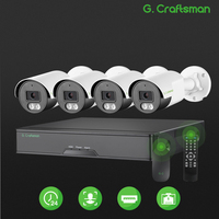XMeye, 4ch 6MP, POE,System Kit, SO-NY Sensor, IR Leds, NVR Recorder, 24/7 Recording ,Security Surveillance, GCraftsman