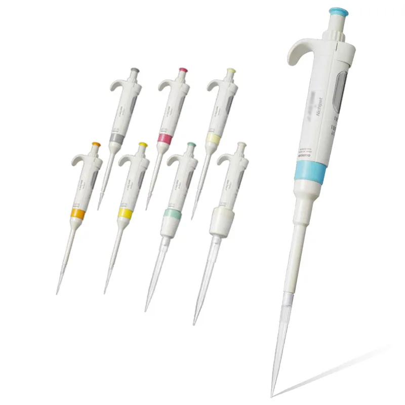 AS ONE NICHIPET Precision Micro Pipette Lightweight Autoclavable Adjustable Single Channel Manual Lab Pipettor Supplies