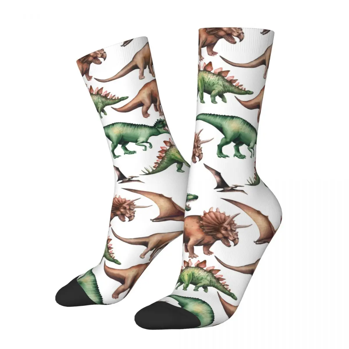 

Dinosaur Animal Socks Men's Women's Polyester Funny Happy Predatory Socks Spring Summer Autumn Winter Middle Tube Socks Gifts