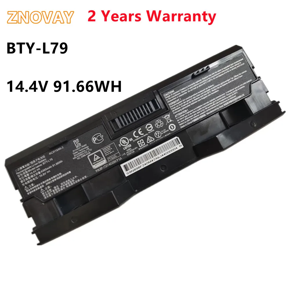 ZNOVAY BTY-L79 Laptop Battery for MSI HTCVIVE vr one 7RE-231CN Backpack Portable Battery BTY-L79 14.4V 6365mAh/91.66Wh