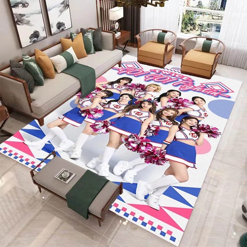 

KPOP TWICE Combination printed carpet Yoga mat area rug room decor door mat Non -slip carpet kawaii rug Birthday Gift