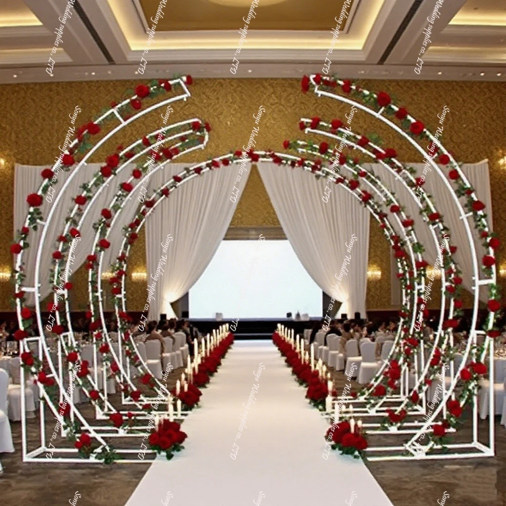 

f90n светящийся арочный дорожный светильник, свадебная дорожка, металлический стоячий светильник, украшение для свадебной сцены, фон