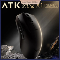 ATK X1 Gaming Mouse Wireless Bluetooth 2.4G Three Mode 30000DPI PAW3950 Ergonomics Lightweight Game Mouse For E-Sports Office