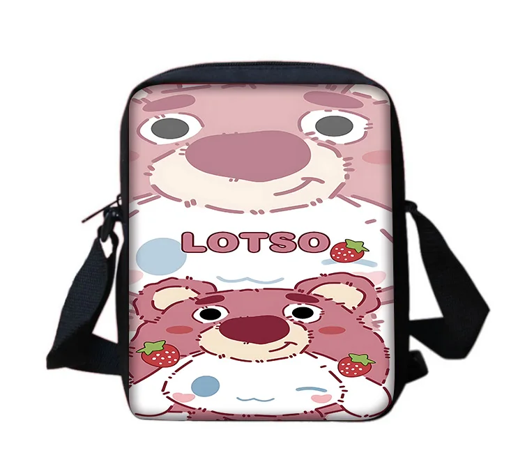 Cartoon Lotsos Boy Girls Printed Shoulder Messenger Bag Child Casual Handbag Men Women Phone Bag Shopping Bag