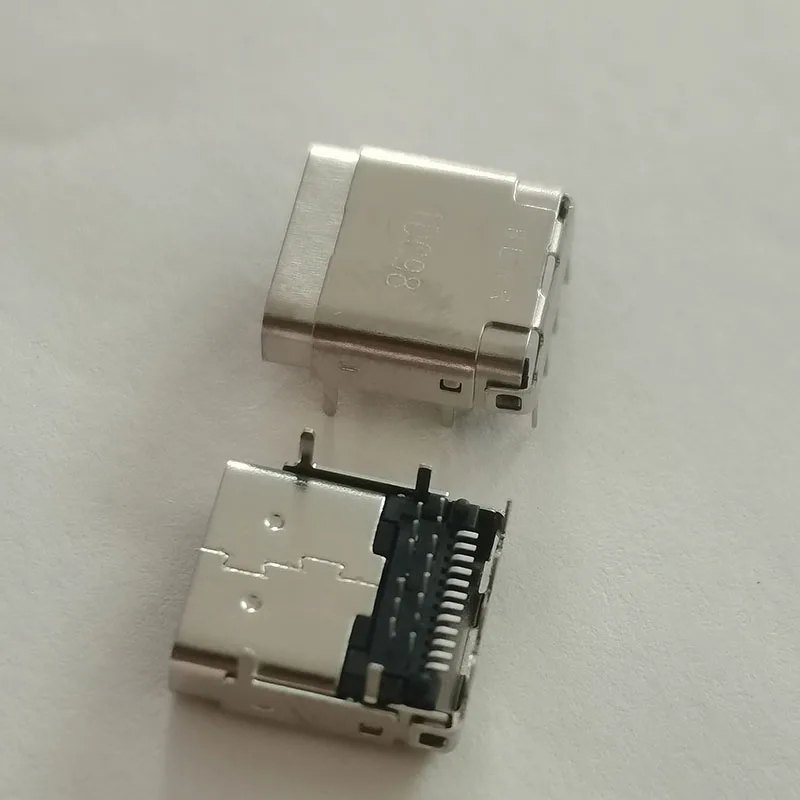 2-10PCS 24P 3 Reihen Pin Weibliche USB Für LOTES USB 3,1 Typ C Schwanz Steckdose AUSB0144-P004A 8-pin Horizontale Integrierte Schnittstelle