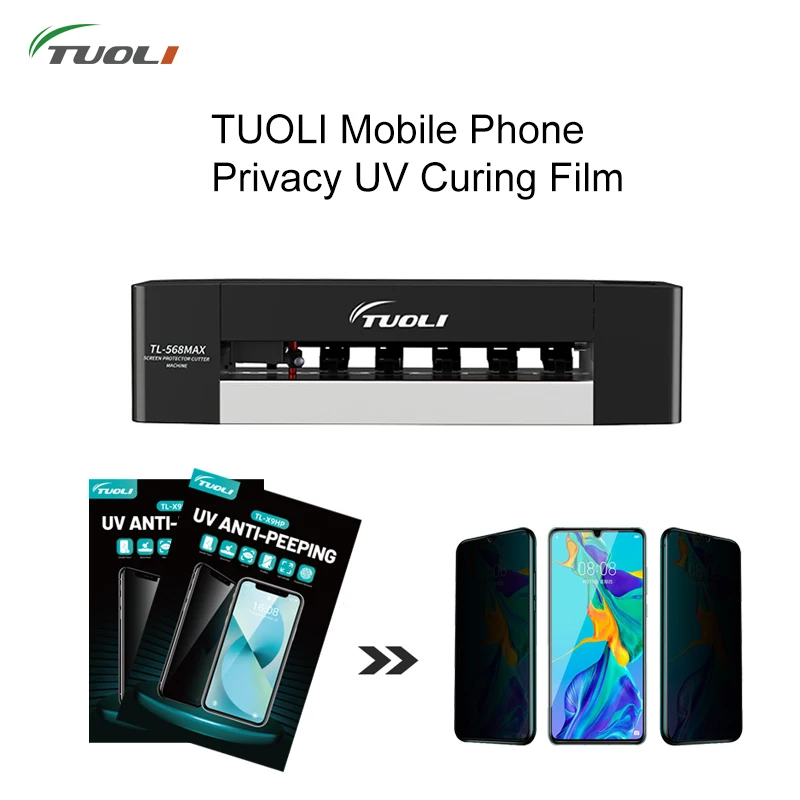 

TUOLI X9HP 50pcs UV Anti Spy Privacy Anti-peep Matte Glass Screen Protector Film For Hydrogel Cutting Machine TUOLI New Product