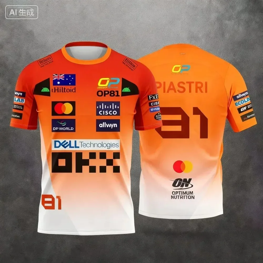 Atmungsaktive Rennsportbekleidung für Herren 2026 - Lando Norris' Stil, schnelltrocknend und geeignet für das Radfahren – Detail 12
