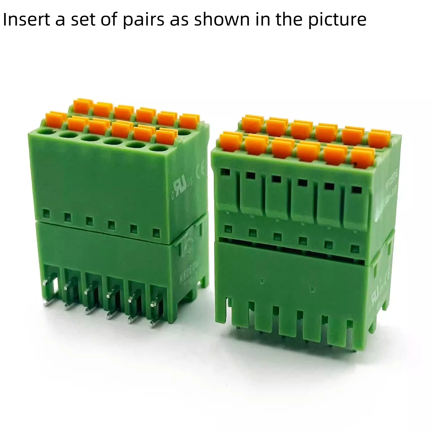 2EDGKNH/2EDGKRH/2EDGKVH Spacing 3.5/3.81mm Double Row Plug-In PCB Terminal Block Straight/Curved Needle