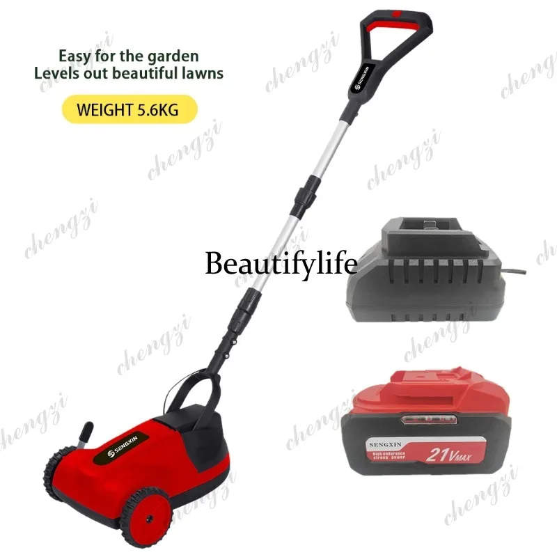21V Electric Mower Lawn Trimmer Hand-Push Electric Lawn Mower Trimming Machine Home Lithium Weeder Cordless Lawn Trimmer