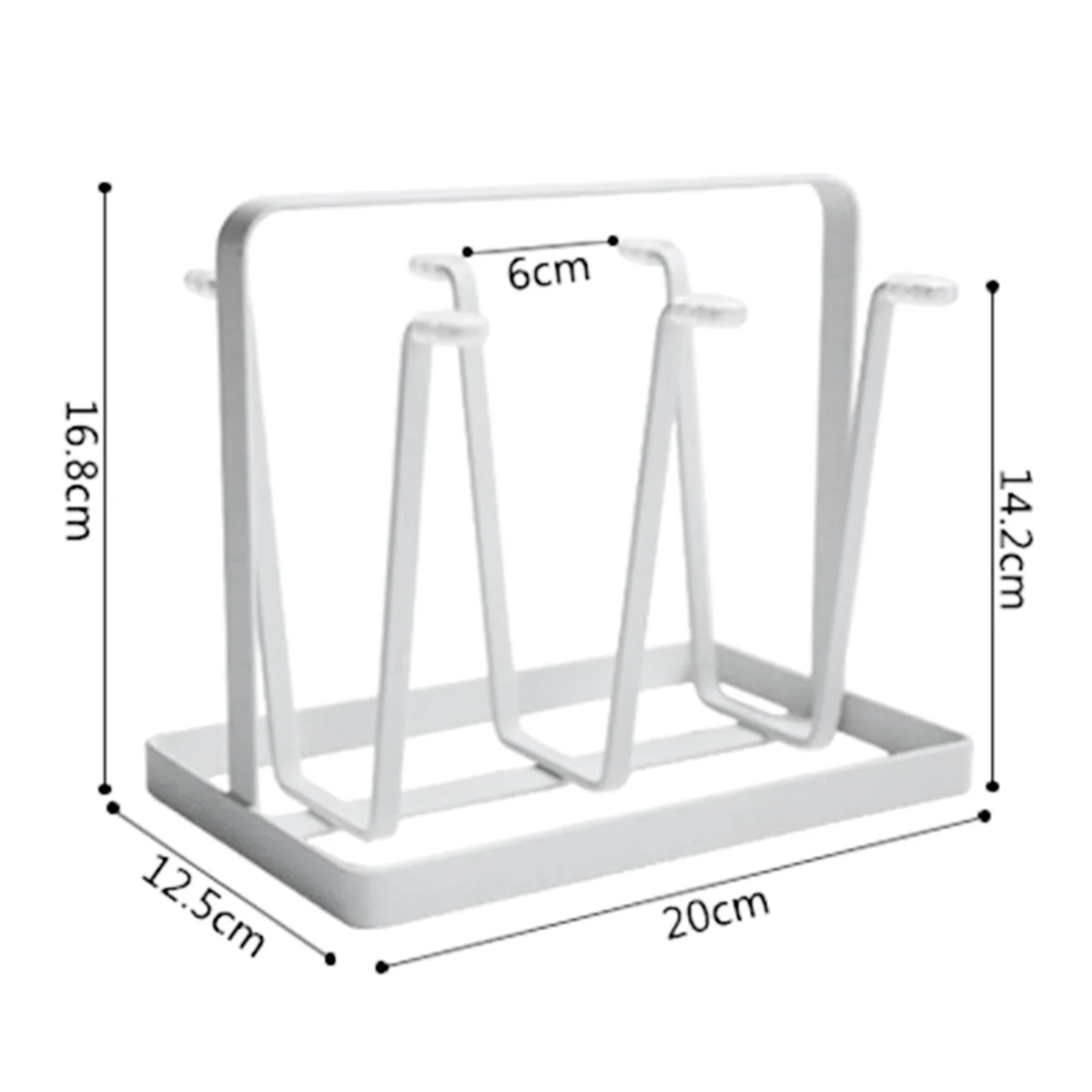 Wrought Iron Drain Cup Holder Glass Bottle Drying Rack Coffee Bar Organizer Glass Drying Stand Cup Drying