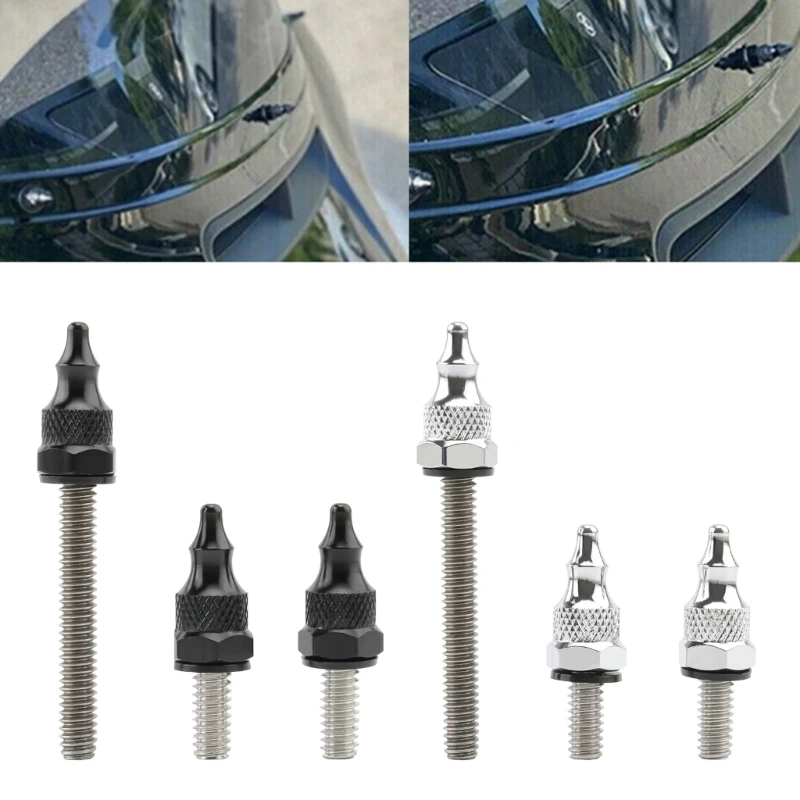 G99F Compatible For Street  2014-2022 Windshield Spikes Trim Mounting  Screw Nuts  Motorcycles Accessories 3pcs