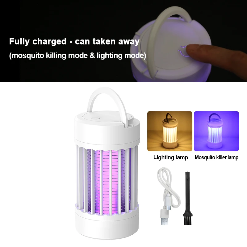 Elektrische Moskito-Mörder-Lampe, UV-Licht, Insektenvernichter, Falle, USB, 5 V, Sommer-Fliegenklatsche, Insektenvernichter-Licht ﻿ Camping