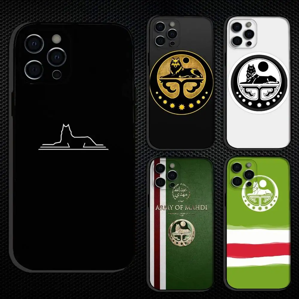 

Chechen Coat Of Arms Phone Case For iPhone 16,15,14,13,12,11 Plus,Pro Max, Others Soft Black Cover