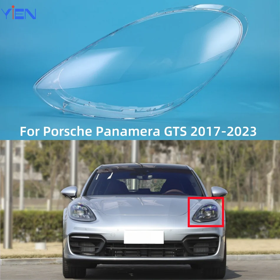 

For Porsche Panamera GTS 2017 2018 2019 2020 2021 2022 2023 Headlight Shell Lamp Shade Transparent Lens Cover Headlight Cover
