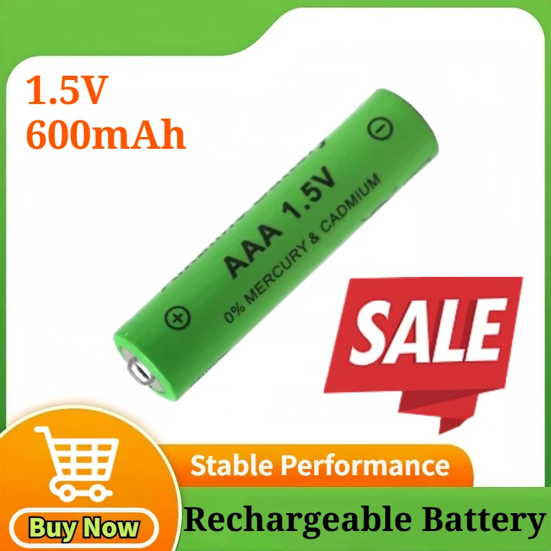 

20-80PCS 1.5V AAA 600mAh Rechargeable for Alkaline Battery Long-Lasting Power for Clocks Mice Computers Toys So on Battery