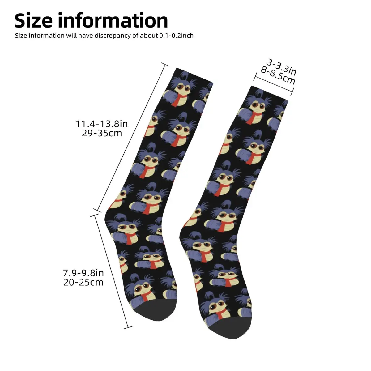 Ello! The Worm - Labyrinth Socks Harajuku High Quality Stockings All Season Long Socks for Man's Woman's Christmas Gifts