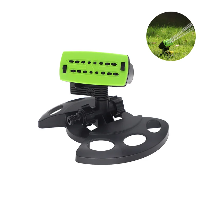 

Спринклер для сада с 16 отверстиями, 180 ° Вращающийся регулируемый спринклер для садового газона, система орошения, опрыскиватель для полива, садовые принадлежности