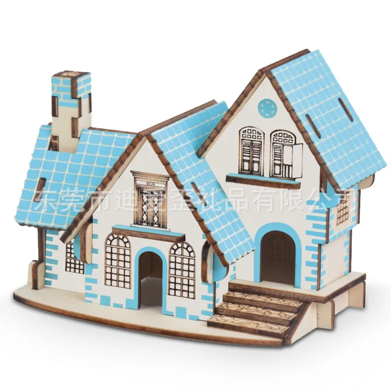 Manufacturers selling 3d three-dimensional jigsaw puzzle children's wholesale puzzle hand-assembled model toys wood stall supply