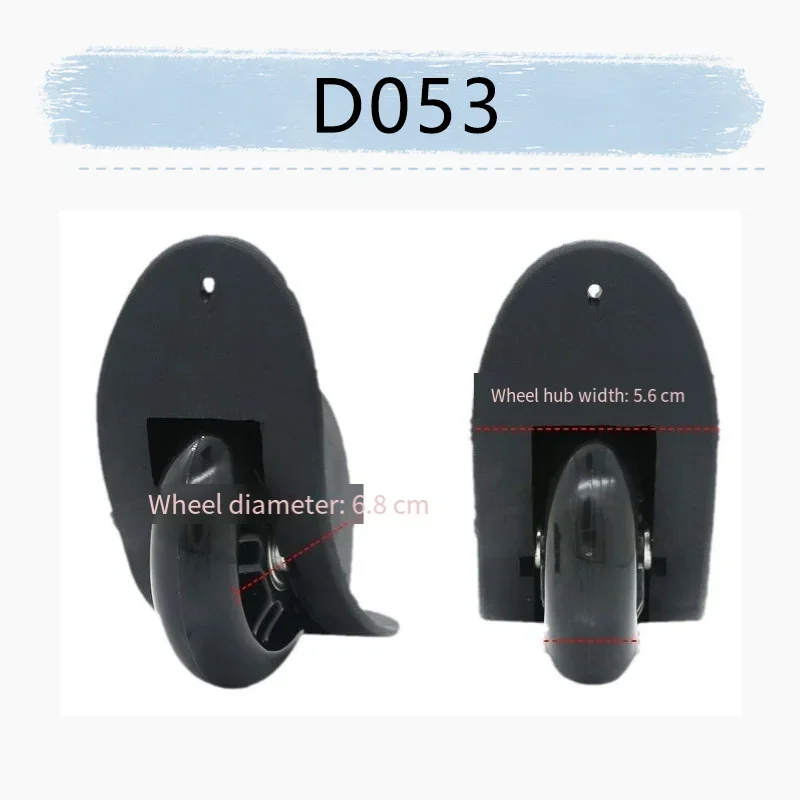 For D053  Unidirectional Castor  Durable Suitcase Front Wheel Replacement  Suitcase Corner Wheel  Straight-running Front Roller