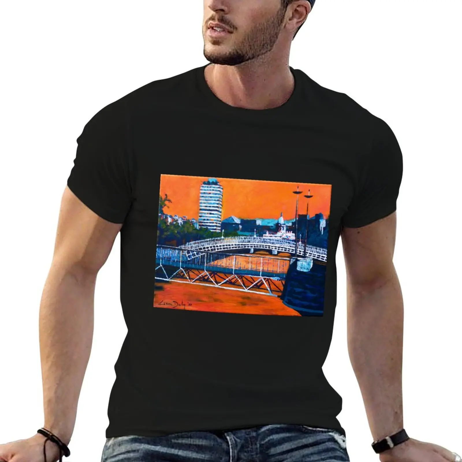 

man t T-Shirt for t Dublin man shirt for Liffey shirts Bridges, men