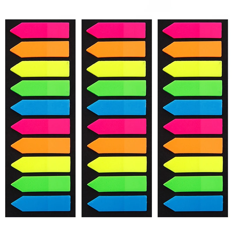 200 แผ่นสีเรืองแสงกระดาษ MeMO Pad Sticky Notes Bookmark MARKER สติกเกอร์สํานักงานเครื่องเขียนโรงเรียนโน้ตบุ๊ค