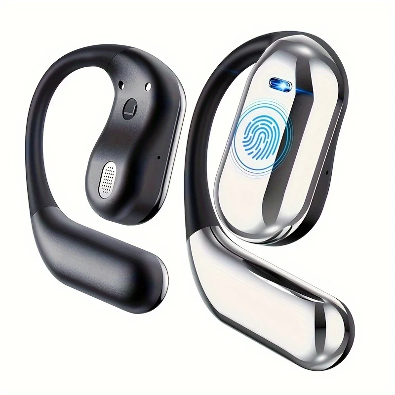 Open-back Earbuds，BeltLEDDisplay Screen，60Hourly Playback，Premium Sound Quality True Wireless Open-Ear Earbuds，Suitable